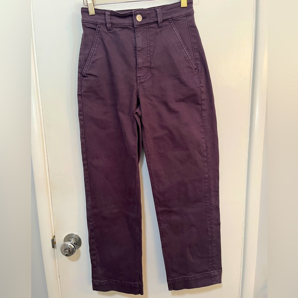 Everlane Straight Leg Crop Size 00 Shadow